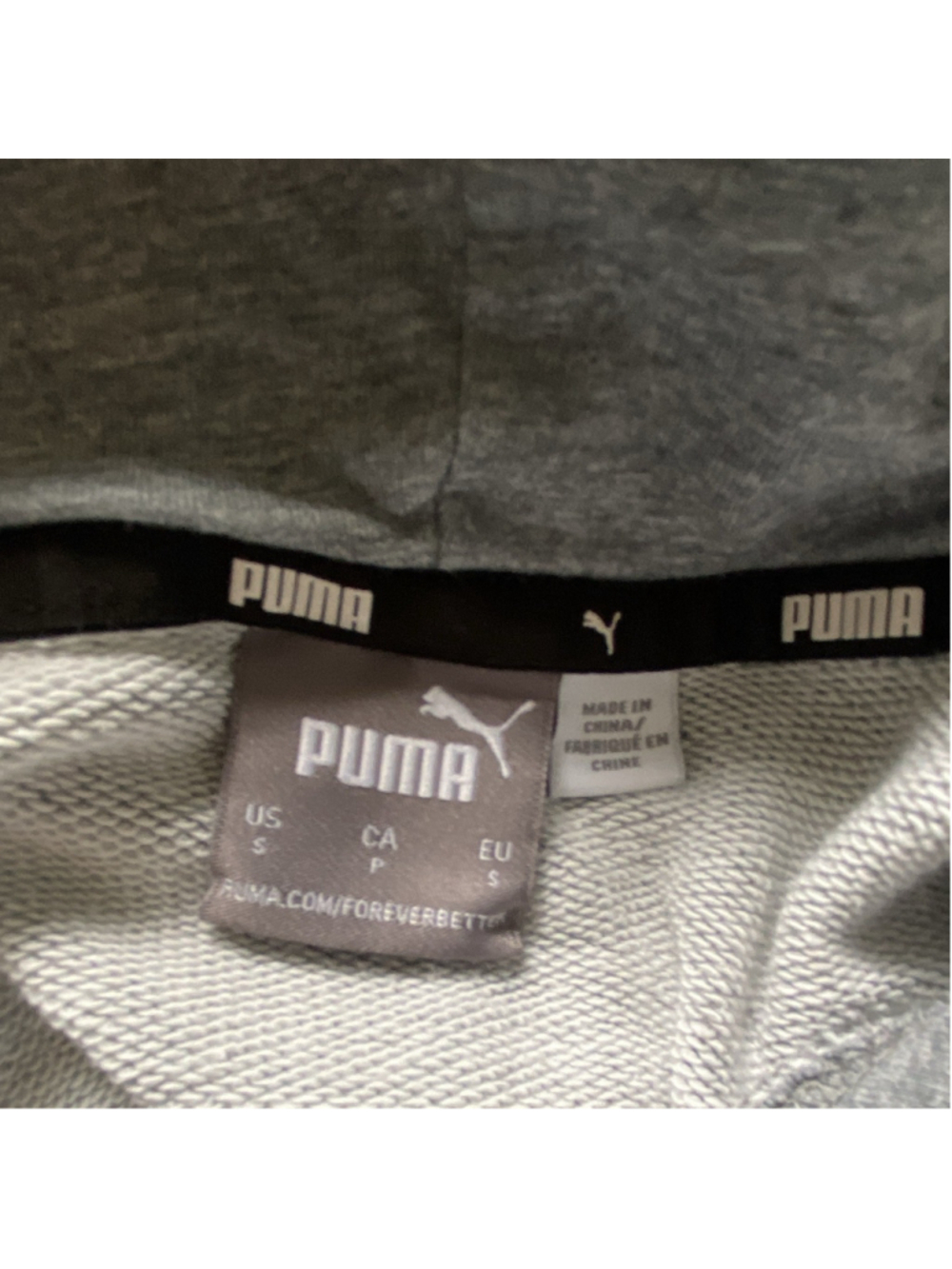 PUMA Union County Football Club Soccer Hoodie Gray Pullover Sweatshirt Size S - Picture 6 of 7